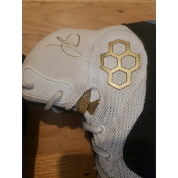 Rudis Jordan Burroughs Wrestling Shoes Mens Size 10.5 Black White - Picture 7 of 13